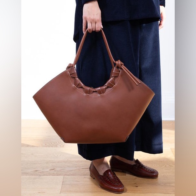 Hereu Cordell Leather Tote Shoulder Bag
